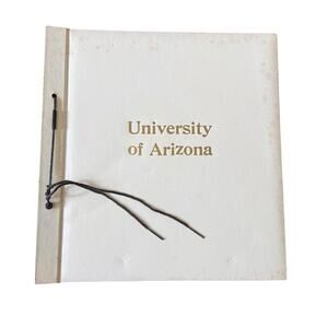 Vintage‎ University of Arizona Photo Album String Tied Tucson Wildcat Southwest